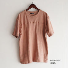 画像をギャラリービューアに読み込む, 吊り編み オーガニックコットン フロントヨークTシャツ