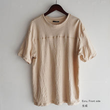 画像をギャラリービューアに読み込む, 吊り編み オーガニックコットン フロントヨークTシャツ
