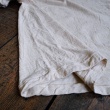 画像をギャラリービューアに読み込む, 染め無し 生成 吊り編み オーガニックコットン Tシャツ 半袖/長袖