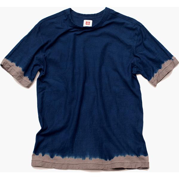 絞り染め オーガニックコットン Tシャツ 吊り編み「ひとつ目」 main image 1