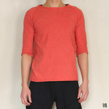 画像をギャラリービューアに読み込む, 吊り編み オーガニックコットン ラグラン七分袖カットソー