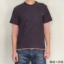 画像をギャラリービューアに読み込む, 吊り編み オーガニックコットン ラグラン七分袖カットソー