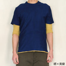 画像をギャラリービューアに読み込む, 吊り編み オーガニックコットン ラグラン七分袖カットソー