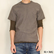 画像をギャラリービューアに読み込む, 吊り編み オーガニックコットン ラグラン七分袖カットソー