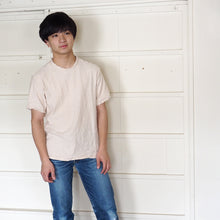 画像をギャラリービューアに読み込む, 染め無し 生成 吊り編み オーガニックコットン Tシャツ 半袖/長袖