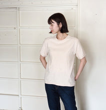 画像をギャラリービューアに読み込む, 染め無し 生成 吊り編み オーガニックコットン Tシャツ 半袖/長袖