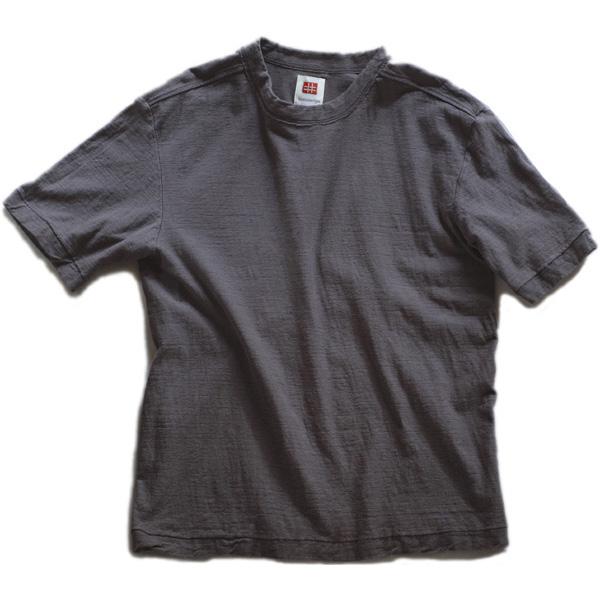 鈍（にび）色　吊り編み オーガニックコットン Tシャツ 半袖/長袖
