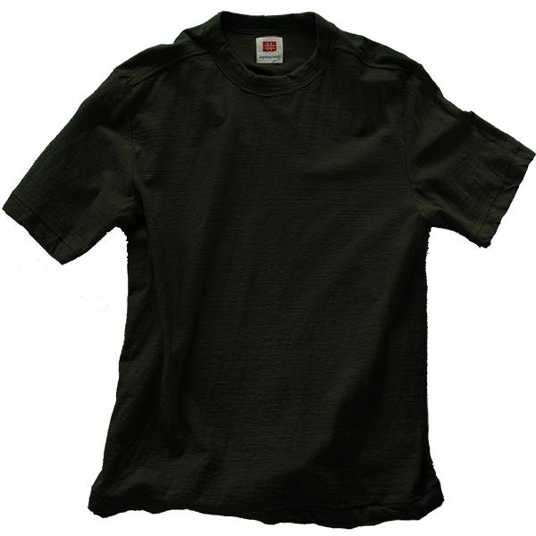 憲法黒（けんぼうくろ）色　吊り編み オーガニックコットン Tシャツ 半袖/長袖